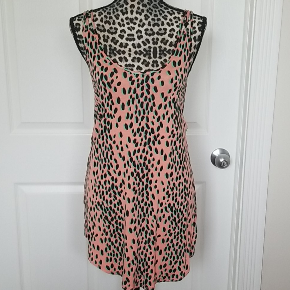Bar III Dalmation Print Swimsuit Cover up Small